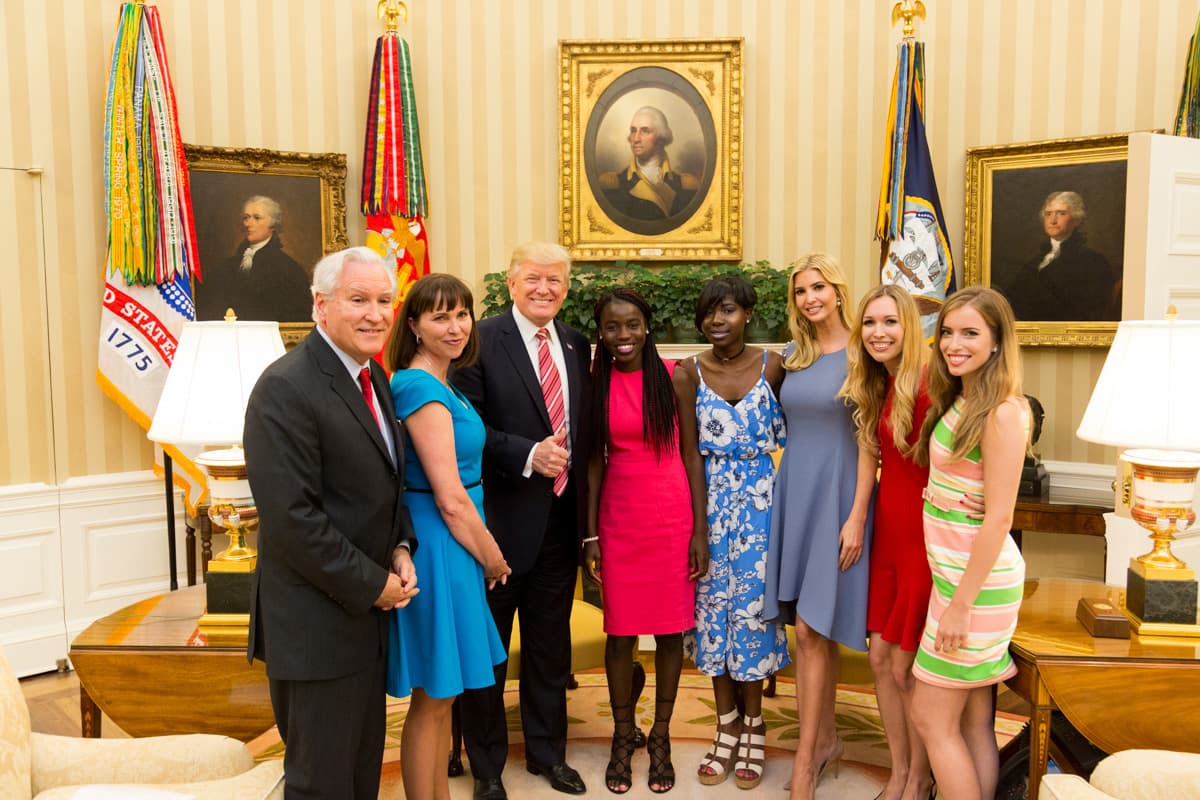 First Chibok girls released through negotiation — archival photograph