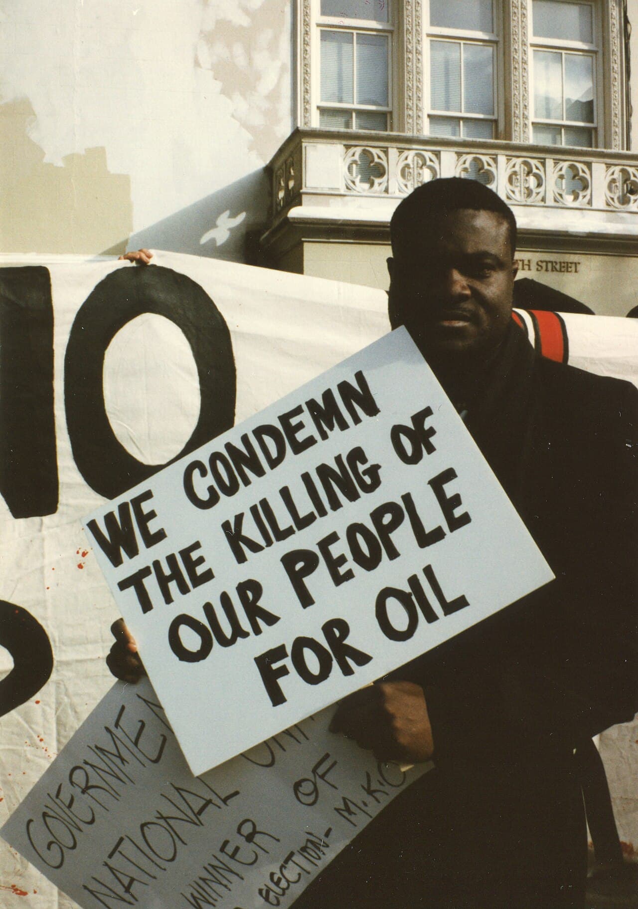 Special Ogoni tribunal and Ken Saro-Wiwa executions — archival photograph